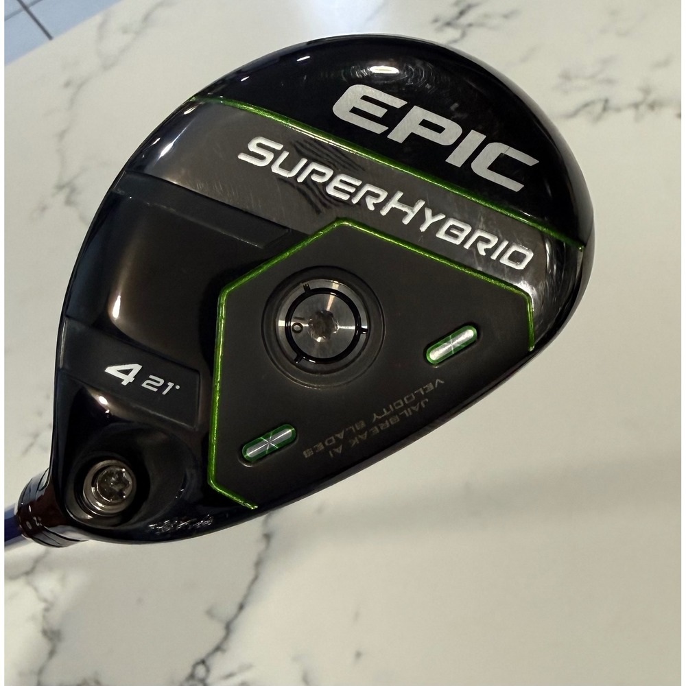 Callaway Epic Super Hybrid 4H 21° Rare Upgraded OBAN Devotion Shaft Regular Flex